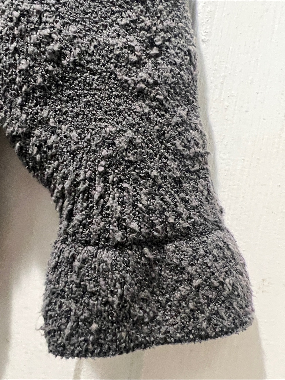 Free People Charcoal Textured V-Neck Button Cardigan - Picture 3 of 10